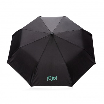 Складной зонт-полуавтомат Deluxe 21”, черный фото 