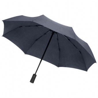 Складной зонт rainVestment, темно-синий меланж фото 1