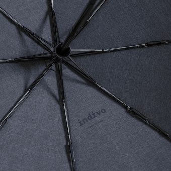 Складной зонт rainVestment, темно-синий меланж фото 