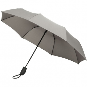 Складной зонт Tracery с проявляющимся рисунком, серый фото 7