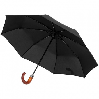 Складной зонт Wood Classic S, черный фото 