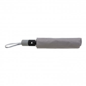 Складной зонт зонт-полуавтомат  Deluxe 21”, серый фото 3