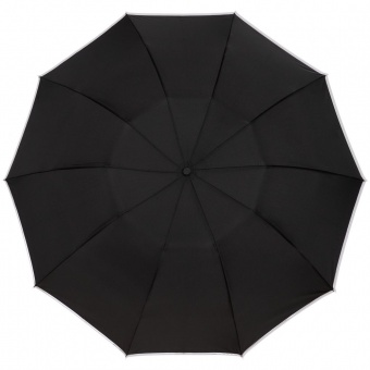 Складной зонт-наоборот Savelight со светоотражающим кантом фото 