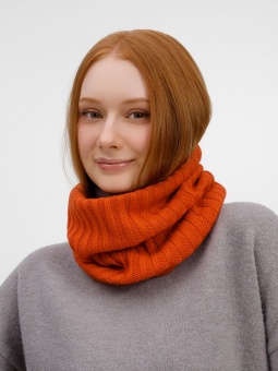 Снуд ComFleece, темно-оранжевый (кирпичный) фото 