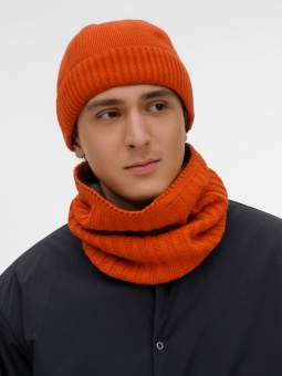 Снуд ComFleece, темно-оранжевый (кирпичный) фото 