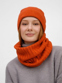 Снуд ComFleece, темно-оранжевый (кирпичный) фото 