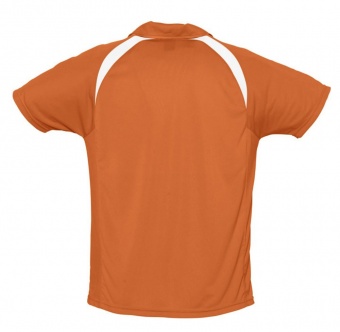 Спортивная рубашка поло Palladium 140 оранжевая с белым фото 3