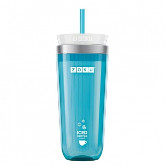 Стакан для охлаждения напитков Iced Coffee Maker, голубой фото 