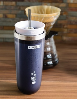 Стакан для охлаждения напитков Iced Coffee Maker, голубой фото 