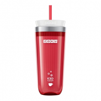 Стакан для охлаждения напитков Iced Coffee Maker, красный фото 