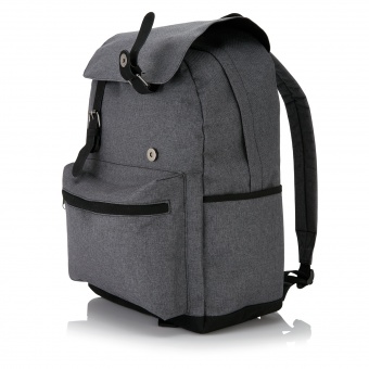 Стильный рюкзак для ноутбука с застежками на кнопках фото 