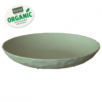 Тарелка суповая Club Organic, зеленая фото 