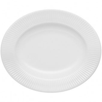 Тарелка суповая овальная Legio Nova, большая, белая фото 