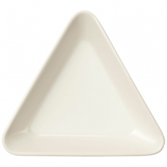 Тарелка Teema, треугольная, белая фото 