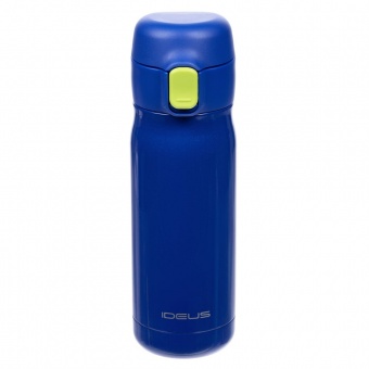 Термобутылка One Touch, синяя фото 