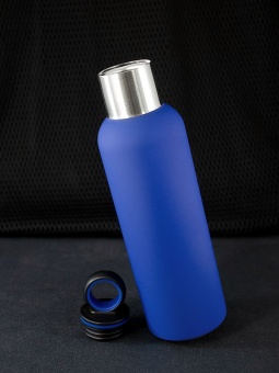 Термобутылка Sherp, синяя фото 