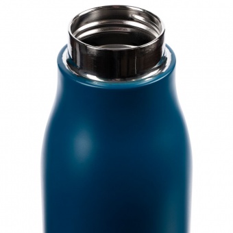 Термобутылка Steady, синяя фото 