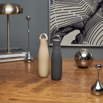 Термобутылка вакуумная герметичная Bosca, серая фото 