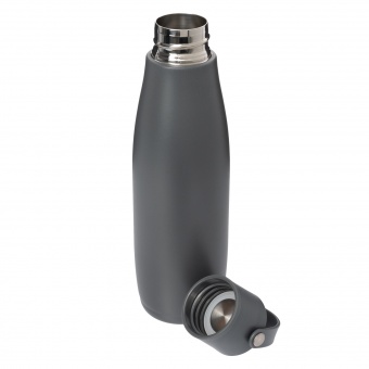 Термобутылка вакуумная герметичная Bosca, серая фото 