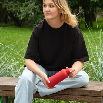 Термобутылка вакуумная герметичная Prima, красная фото 