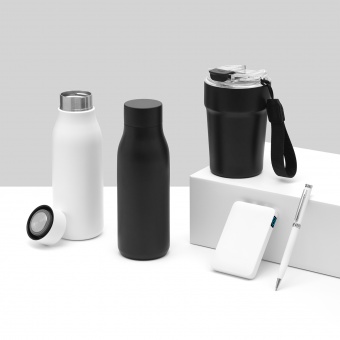 Термобутылка вакуумная герметичная Sevilla, черная фото 