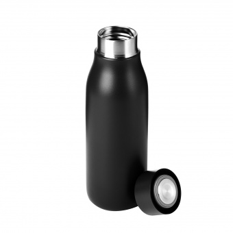 Термобутылка вакуумная герметичная Sevilla, черная фото 