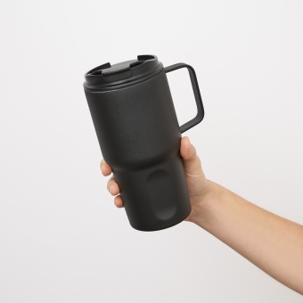 Термокружка вакуумная Aventura, черная фото 