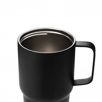 Термокружка вакуумная Aventura, черная фото 