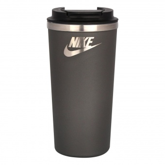 Термокружка вакуумная Palermo, серая, гладкая поверхность фото 