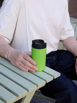 Термостакан Canella, зеленый матовый (яблоко) фото 