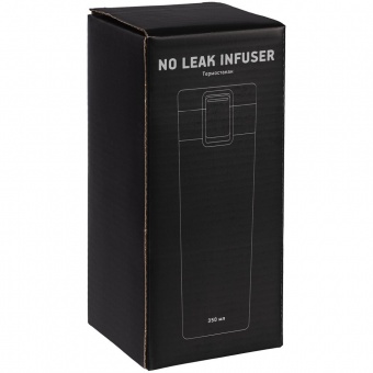 Термостакан с ситечком No Leak Infuser, черный фото 