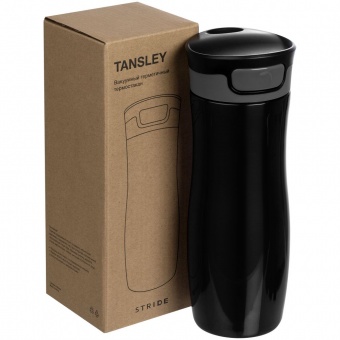 Термостакан Tansley, герметичный, вакуумный, черный фото 