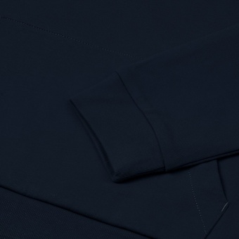 Толстовка на молнии с капюшоном Unit Siverga Heavy, темно-синяя фото 10