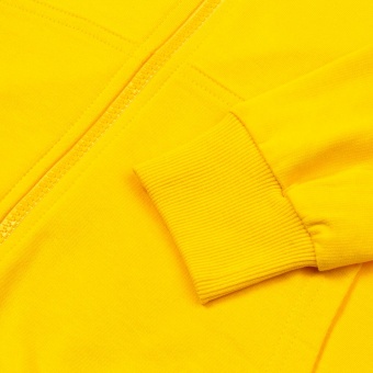 Толстовка на молнии с капюшоном Unit Siverga, желтая фото 9