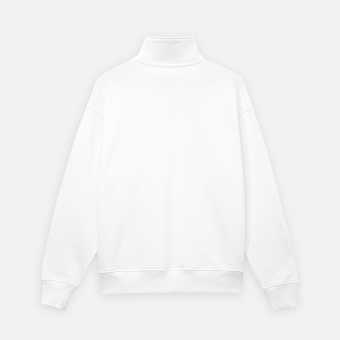 Толстовка на молнии унисекс FLOW, белая, размер M/L фото 