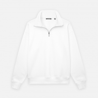 Толстовка на молнии унисекс FLOW, белая, размер M/L фото 