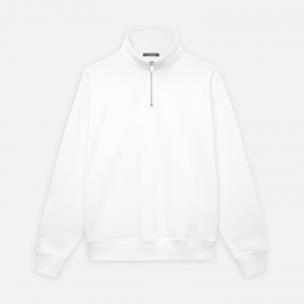 Толстовка на молнии унисекс FLOW, белая, размер M/L фото 