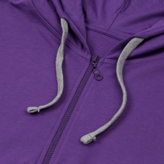 Толстовка на молнии с капюшоном Unit Siverga, фиолетовая фото 12