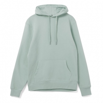 Толстовка с капюшоном унисекс Hoodie, серо-зеленая фото 6