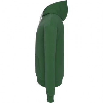 Толстовка с капюшоном Unit Kirenga Heavy, темно-зеленая фото 2