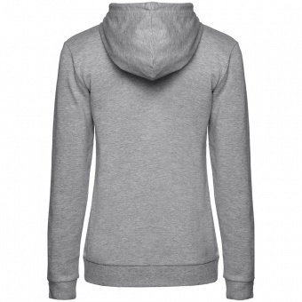 Толстовка с капюшоном женская Hoodie, серый меланж фото 4