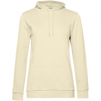 Толстовка с капюшоном женская Hoodie, светло-желтая фото 3
