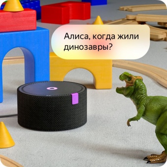 «Яндекс.Станция Мини». Умная колонка с «Алисой», черная фото 