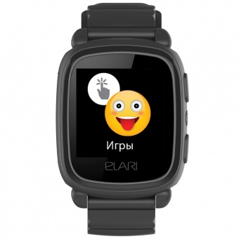 Умные часы для детей Elari KidPhone 2, черные фото 