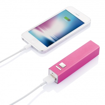 Универсальное зарядное устройство 2200 mAh, розовый фото 