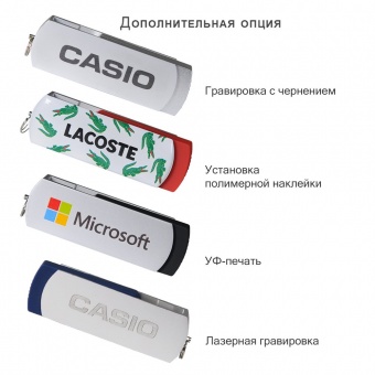 Флешка Elegante 16 Gb, красная фото 