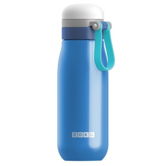 Вакуумная бутылка для воды Zoku, синяя фото 