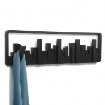 Вешалка настенная Skyline, черная фото 