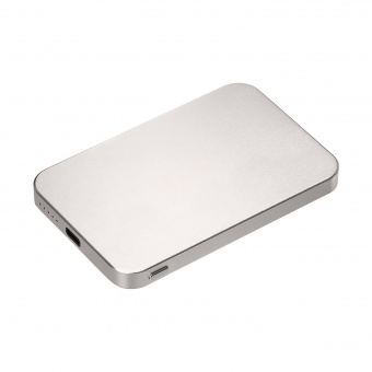 Внешний аккумулятор Artex PD 5000mAh с функцией беспроводной зарядки 15W, титановый фото 