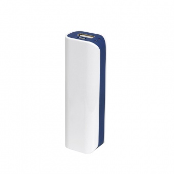 Внешний аккумулятор, Aster PB, 2000 mAh, белый/синий, подарочная упаковка с блистером фото 